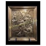 Brass Relief Wall Plaque