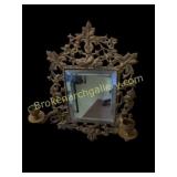 Victorian Brass Wall Mirror