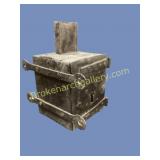 Antique Metal Alms Box