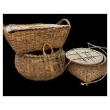 Three Woven Baskets