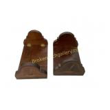 Wooden Bookends with Inlay