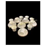Group Porcelain Cup and Saucers
