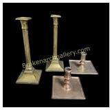 Brass and Copper Candlesticks
