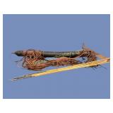 Tribal African Quiver, 4 Arrows