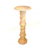 Antique Italian Alabaster Barley-Twist Pedestal