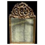 Antique Italian Gilt Wood Rococo Mirror