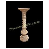 Antique Italian Carved Alabaster Bust Stand