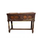 Antique English Jacobean Revival Oak Console