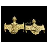 Pair Decorative Brass Elements