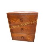 3 Drawer Heart Pine Chest