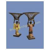 Pair Figural Centerpiece Stands