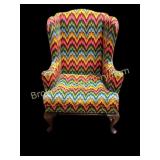 Queen Anne  Bargello Wing Chair