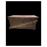 Rare Early British Walnut Coffer