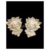 Pair Baroque Wall Pockets