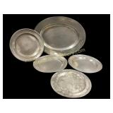 Antique Pewter Plates