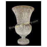 Monumental Cut Glass Vase