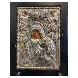 Byzantine Sterling Clad Icon