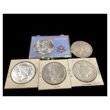 Five American Silver Coins