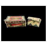 Two Native American Parfleche   Boxes