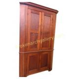 Cherry Blind Door Corner Cabinet