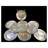 10 Sterling Silver Bread Plates