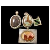 Sterling and Gemstone Pendants