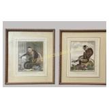 Two Natural History Monkey Engravings