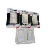 5x 1 oz Silver Bars