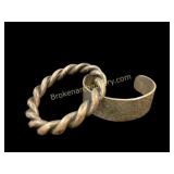 Two Sterling Bracelets