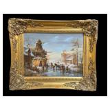 A Dutch Winter Landscape Painting