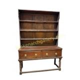 Jacobean Style Two-Part Oak Welsh Dresser