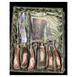 Stag Handle Carving Set
