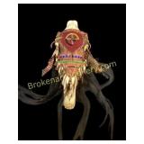 Native American Decorated Horse Skull