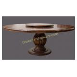 Contemporary Pedestal Base Dining Table