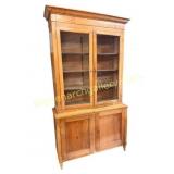 French Fruitwood Stepback Cupboard