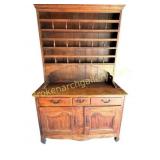 Antique French Provincial Walnut  Welsh Dresser