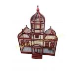 Vintage Victorian Style Wooden House Bird Cage