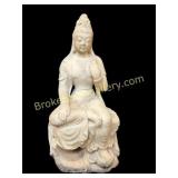 Chinese Carved Stone Kwan Yin Sculpture