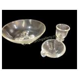 Three Pieces Steuben Art Glass