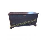 19thC Chippendale Painted Blanket Chest