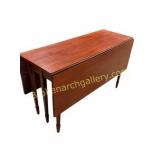 Antique 19thC Sheraton Mahogany Drop Leaf Table