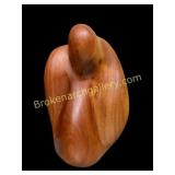 Modernist Carved Wood Sculpture