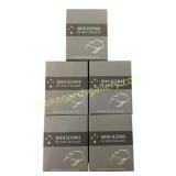 Five New Zealand Kiwi Silver Proof Coins