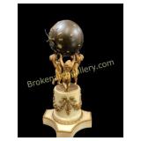 French Le Roy  Figural Mantle Clock