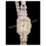 Platinum and Diamond Ladies Watch