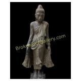 Standing Wooden Buddha