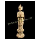 Thai Polychrome Guardian Statue