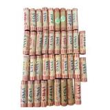 38 Rolls of Wheat Cents