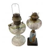 Vintage Glass Oil Lamps