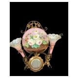 Victorian Wall Sconce With Mirror